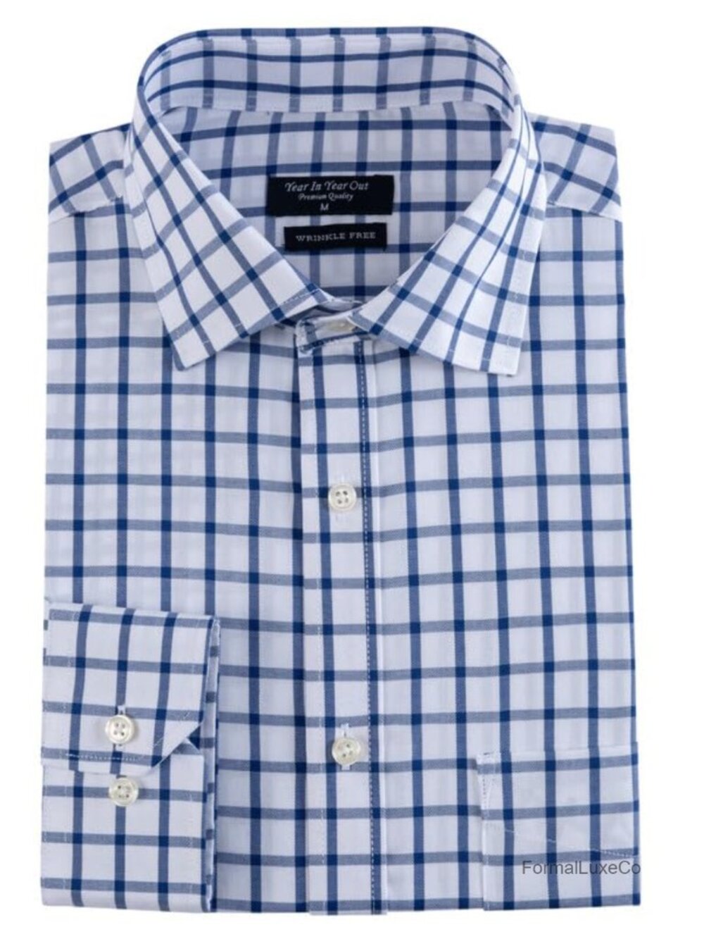 Men's Wrinkle Free Long Sleeve Button Down Dress Shirt Regular Fit Business